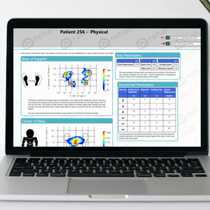 Automated clinical progress report generated by Rehametrics