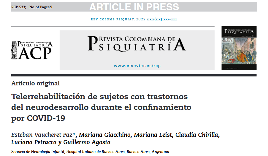 telerehabilitación en trastornos del neurodesarrollo